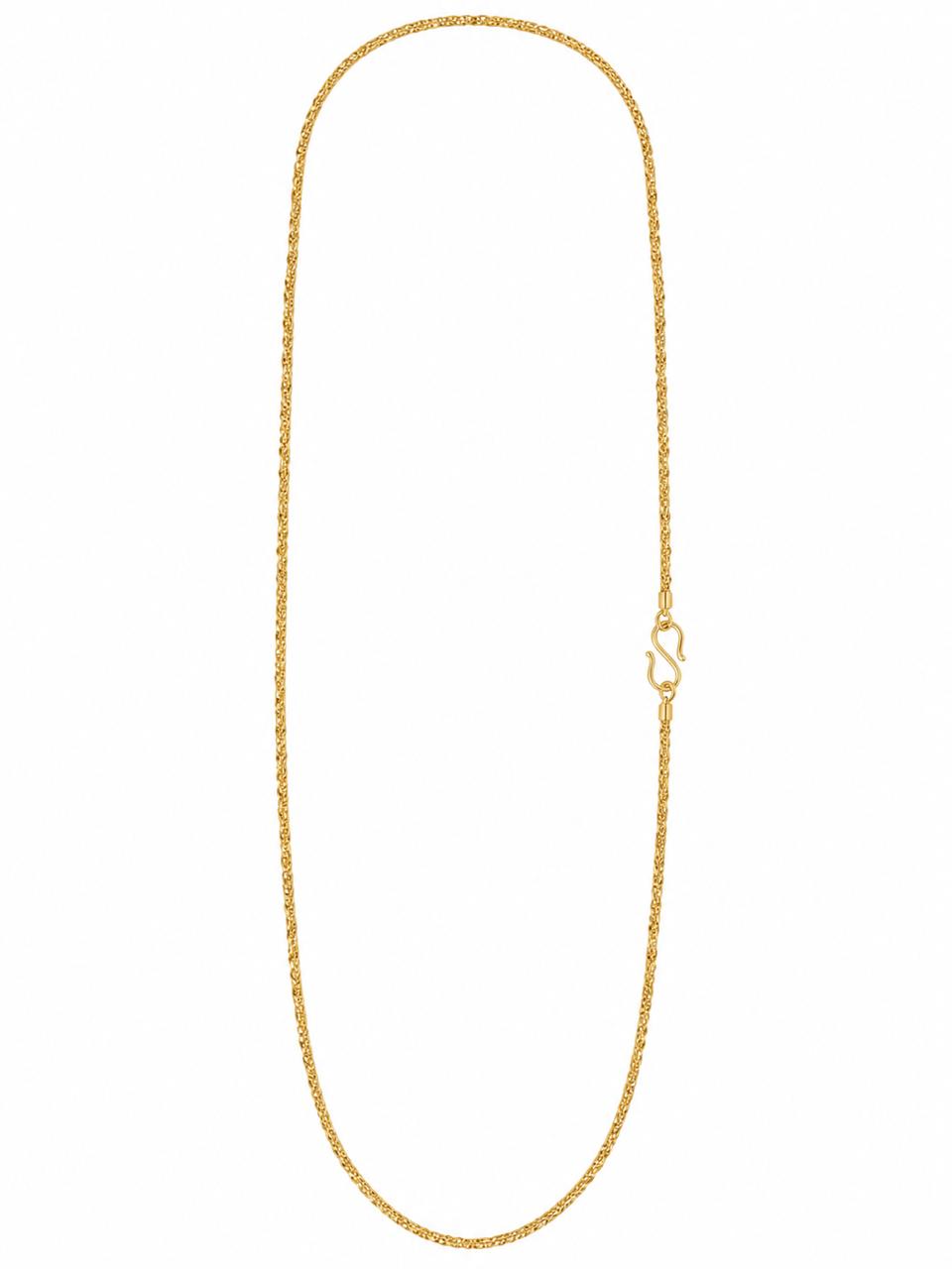 1 Gram Gold Plated Chain with S-Hook Lock | Premium Daily Wear Necklace