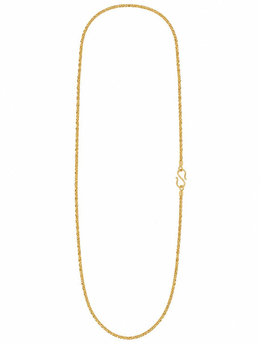1 Gram Gold Plated Chain with S-Hook Lock | Premium Daily Wear Necklace