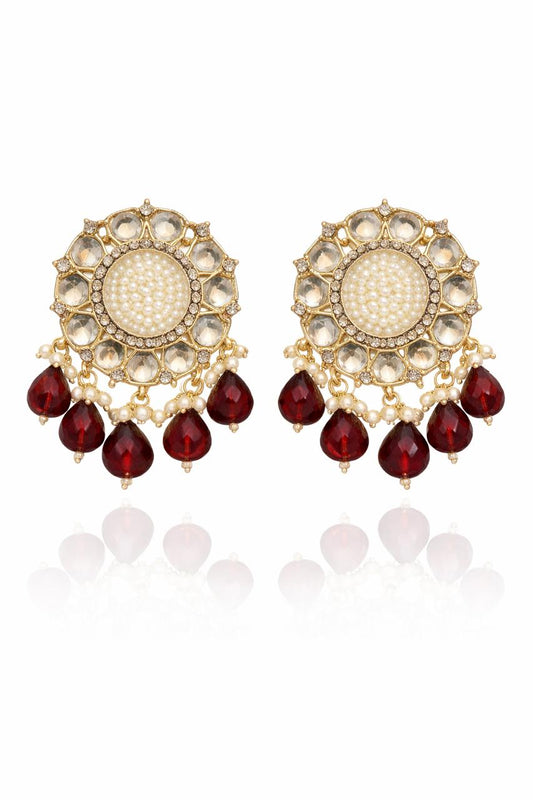 Royal Kundan Pearl Earrings