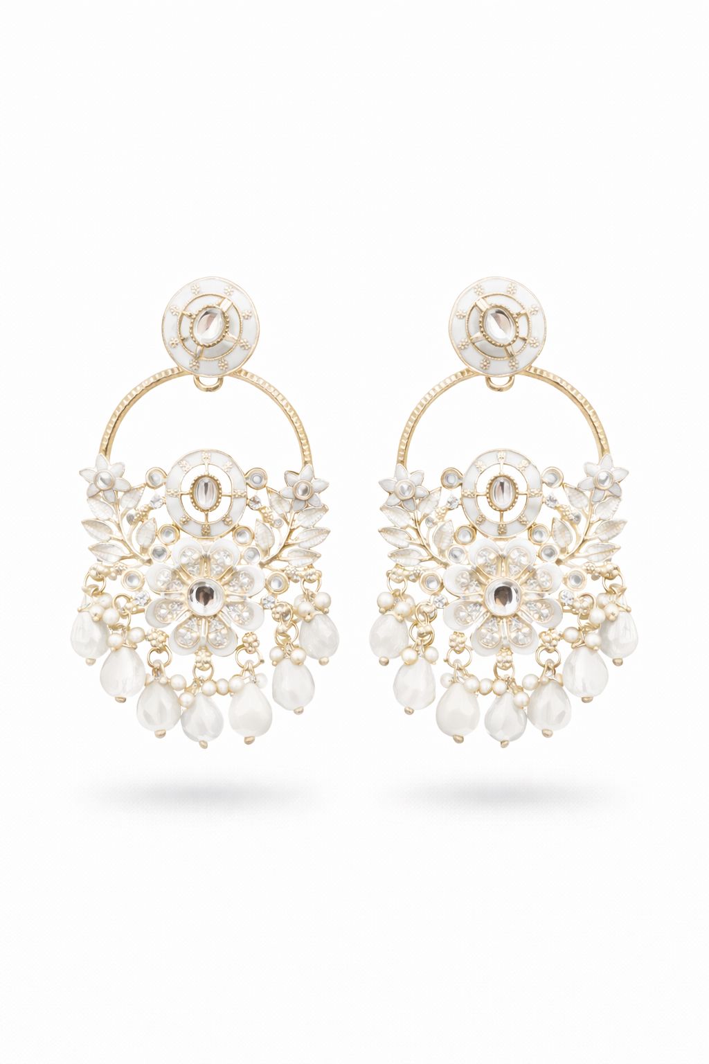 Kundan Floral Chandbali