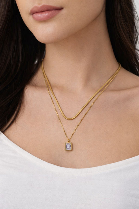 Minimal Gold Plated Pendant Necklace for Women | Elegant Daily Wear Jewellery