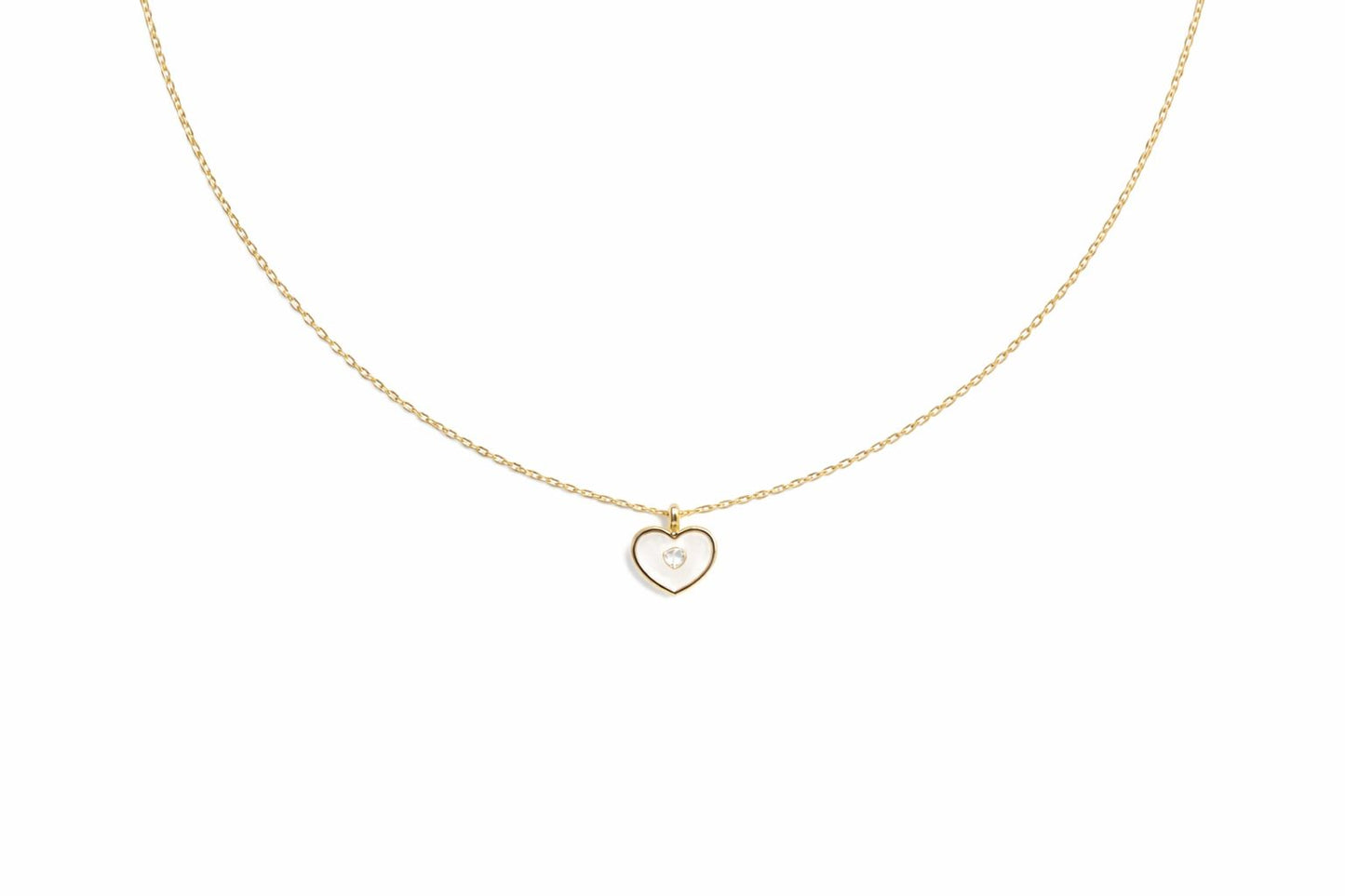 Minimal Heart Pendant Necklace for Women | Gold Plated Daily Wear Jewellery