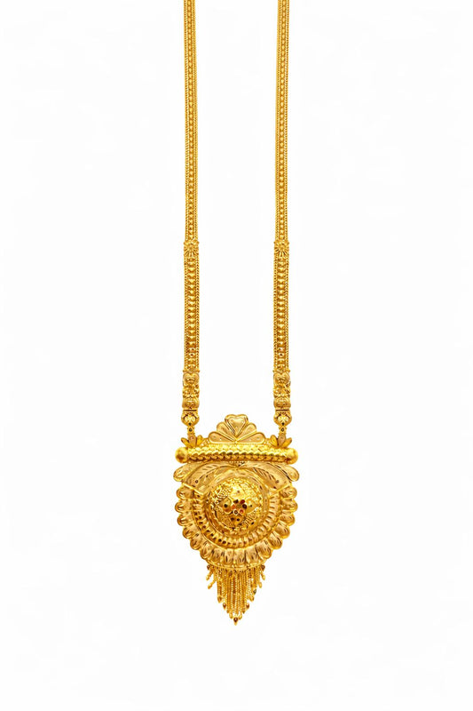 Royal 1 Gram Gold Plated Ranihaar Necklace Set