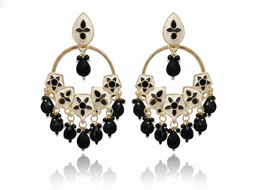 Meenakari Chandbali Earrings