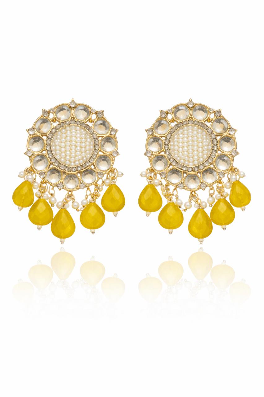 Royal Kundan Pearl Earrings