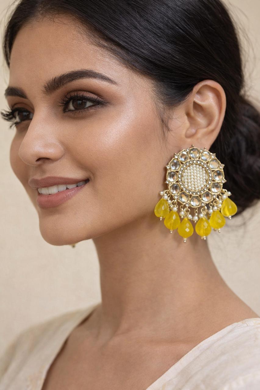 Royal Kundan Pearl Earrings
