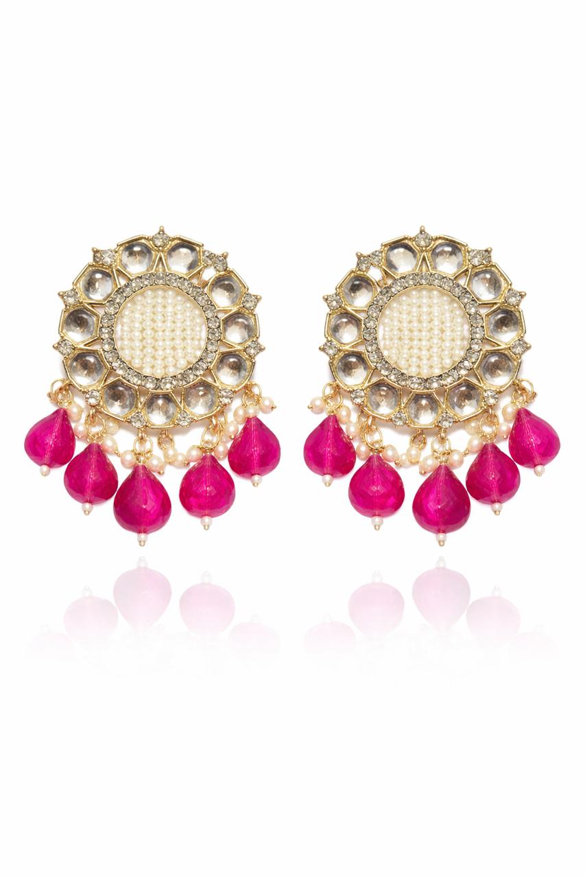 Royal Kundan Pearl Earrings