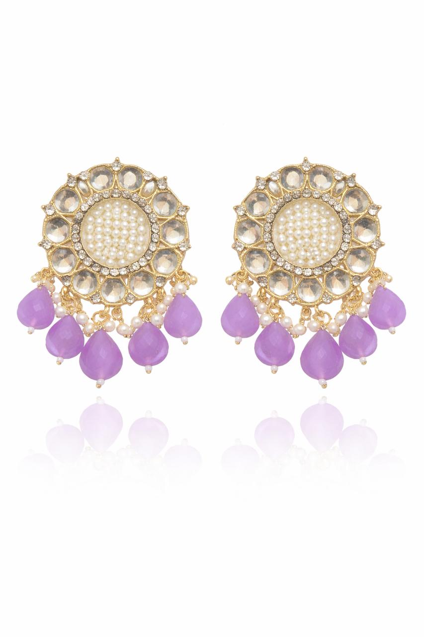 Royal Kundan Pearl Earrings