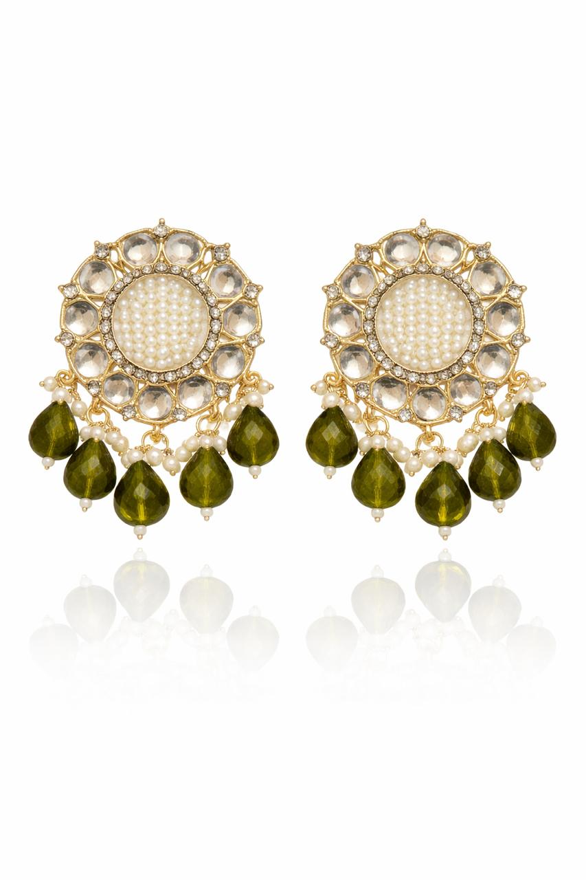 Royal Kundan Pearl Earrings