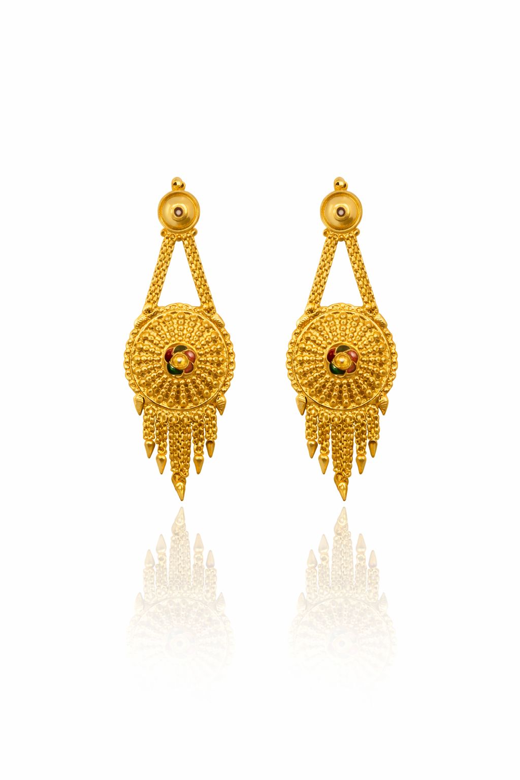 Royal 1g Gold Plated Traditional Ranihaar Necklace Set
